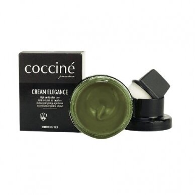 Shoe polish with sponge OLIVE color no. 331 Coccine, 50 ml 2