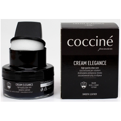 Shoe polish with sponge BLACK color no. 02 Coccine, 50 ml 1