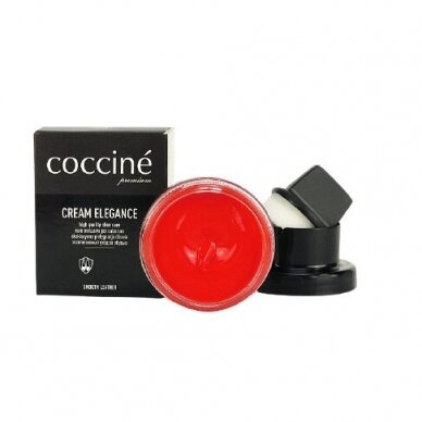 Shoe polish with sponge RED color no. 26 Coccine, 50 ml 2