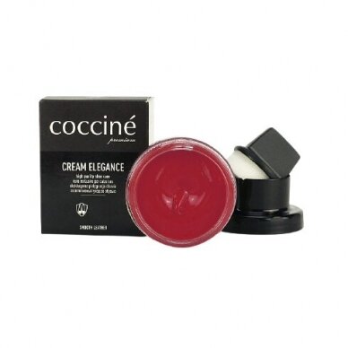 Shoe polish with sponge DARK RED color no. 261 Coccine, 50 ml 2