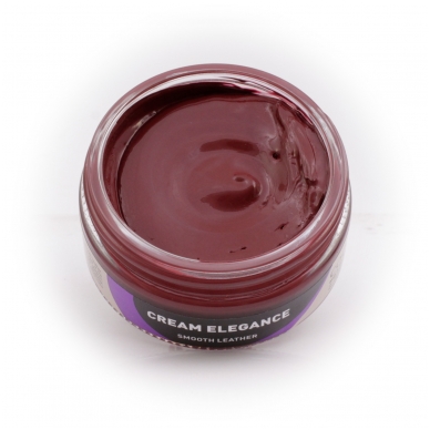 Shoe polish with sponge DARK CHERRY color no. 27 Coccine, 50 ml 1