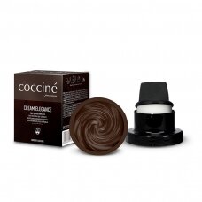 Shoe polish with sponge DARK BROWN color no. 19 Coccine, 50 ml