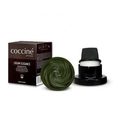 Shoe polish with sponge in khaki color no. 321 Coccine, 50 ml