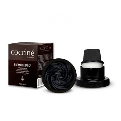 Shoe polish with sponge BLACK color no. 02 Coccine, 50 ml