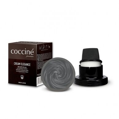 Shoe polish with sponge DARK GRAY color no. 211 Coccine, 50 ml