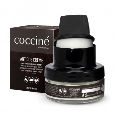 Cream ANTIQUE for smooth leather footwear and haberdashery care Coccine, 50 ml