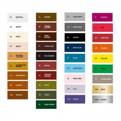 Color refresher for suede and nubuck, BROWN color no. 14, Coccine Nano, 100ml 2